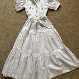 10 Crosby Derek lam Buffy white utility maxi dress